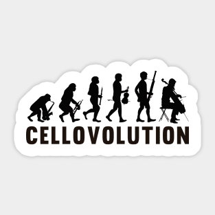 Violoncello Evolution Sticker